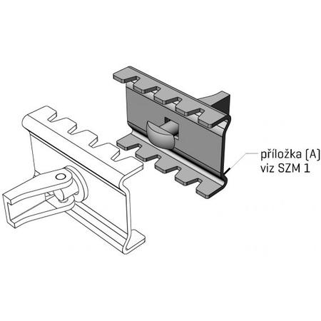 Arkys ARK-213017 spojka žlabu SZM 1-R | bezšroubová spojka pro rychlou montáž GZ